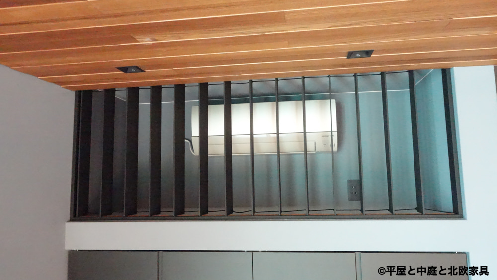 エアコン目隠しルーバー