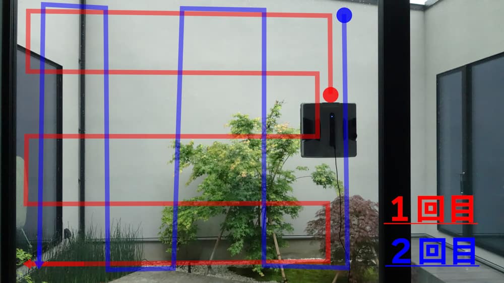 ２度拭きのイメージ